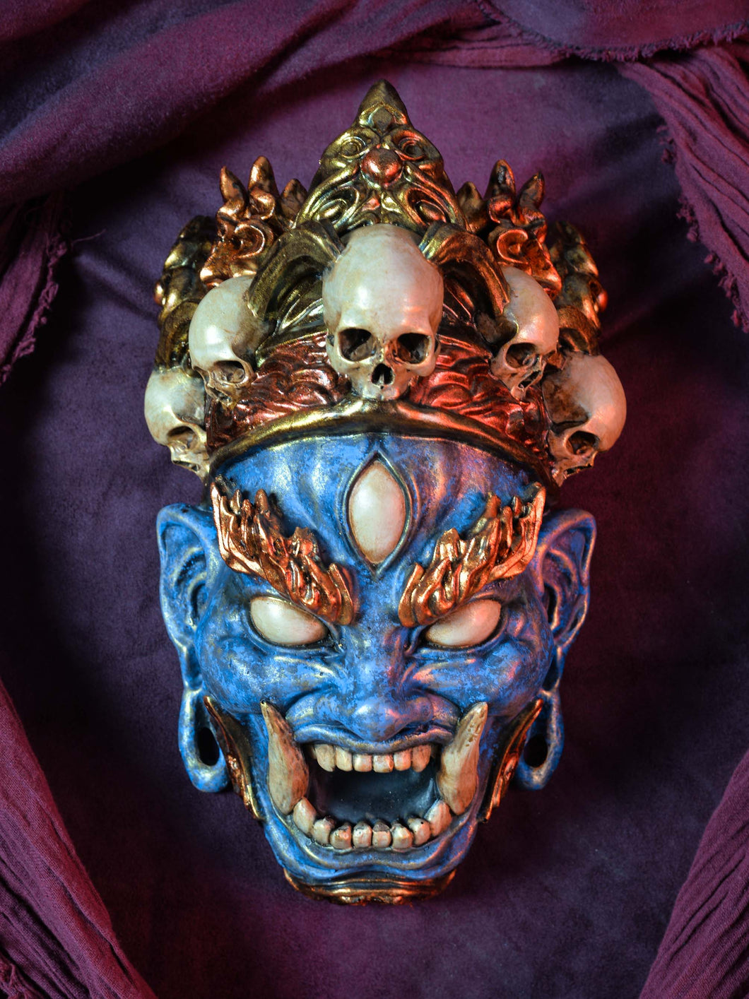 Máscara Mahakala Azul