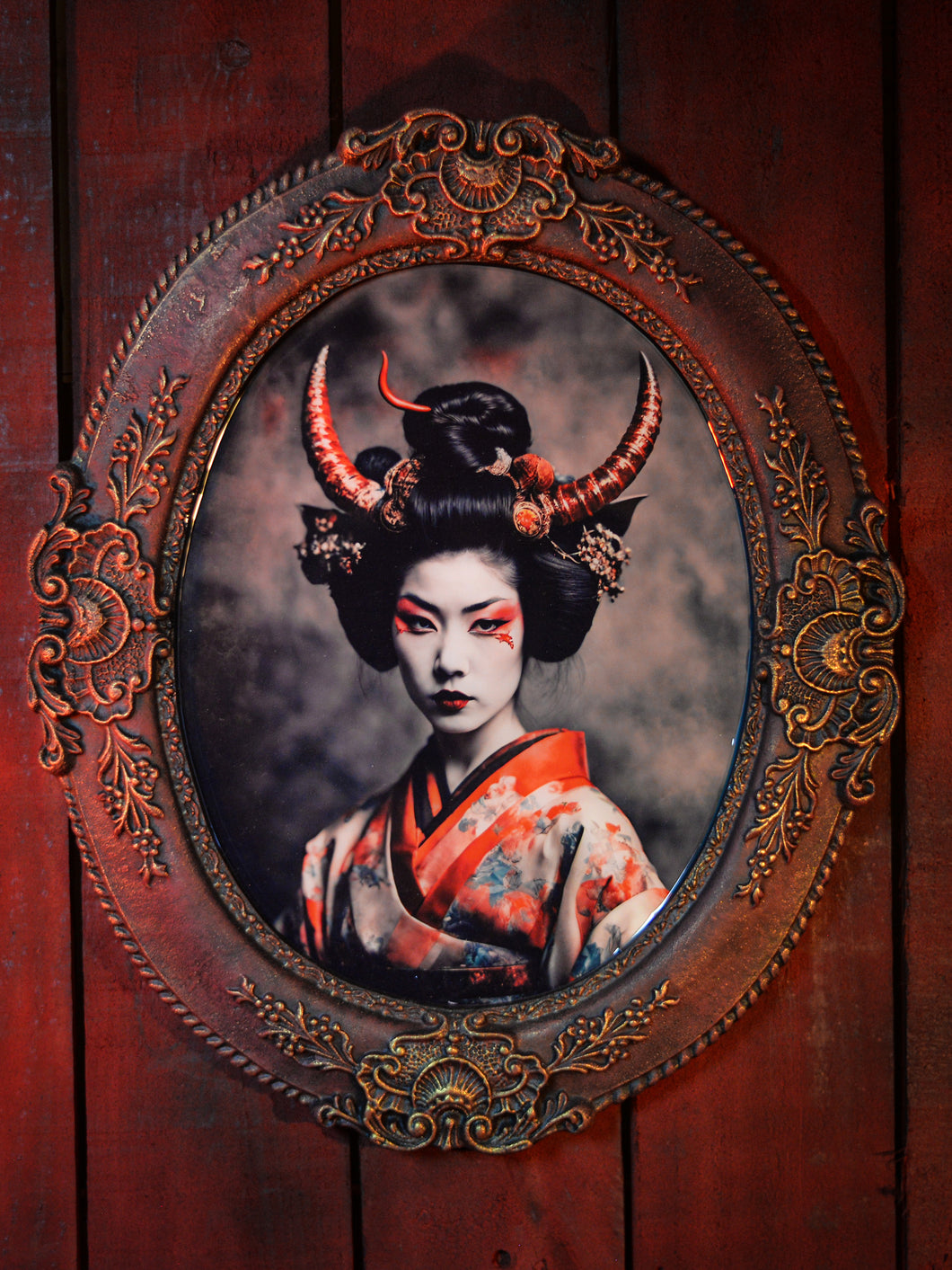 Cuadro “Yuna, la geisha que sedujo al mal”